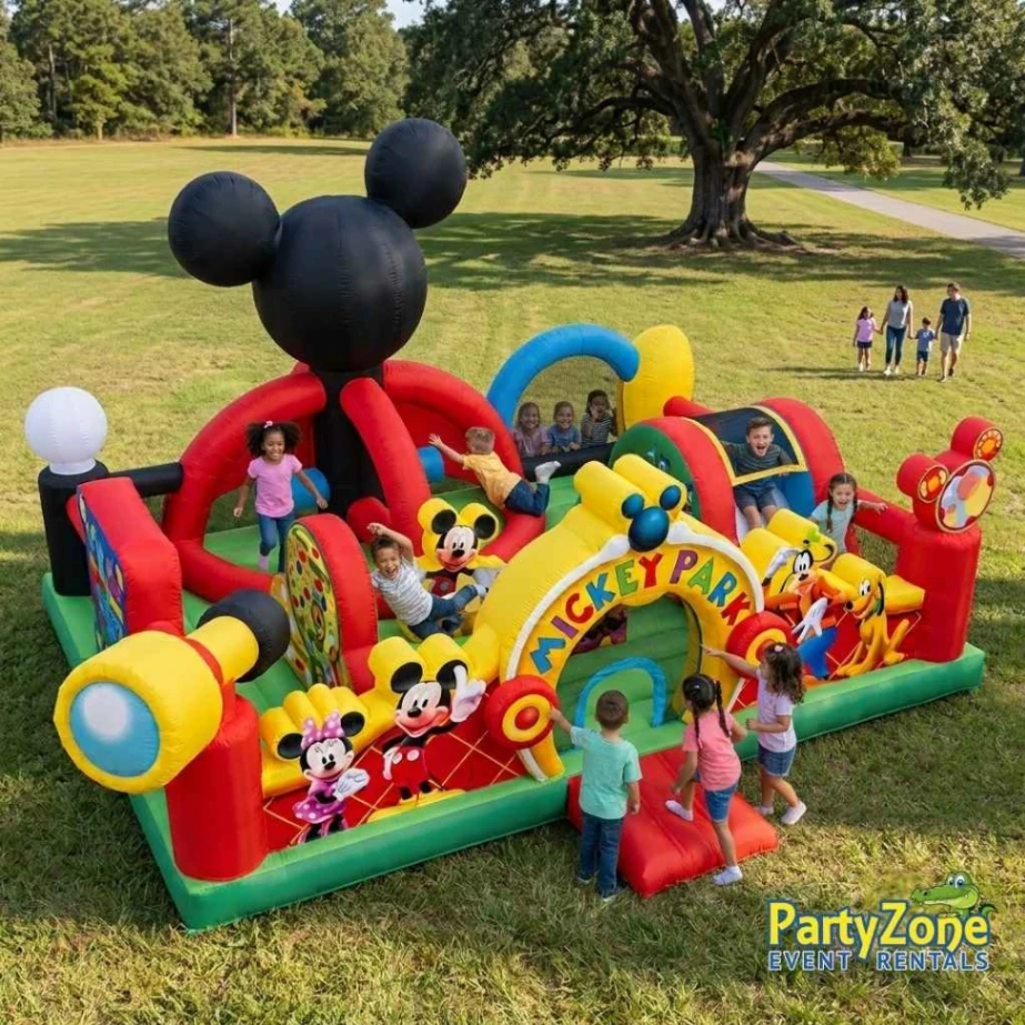 Mickey Park Learning Club toddler bounce house rental for River Ridge LA first birthdays and daycare events