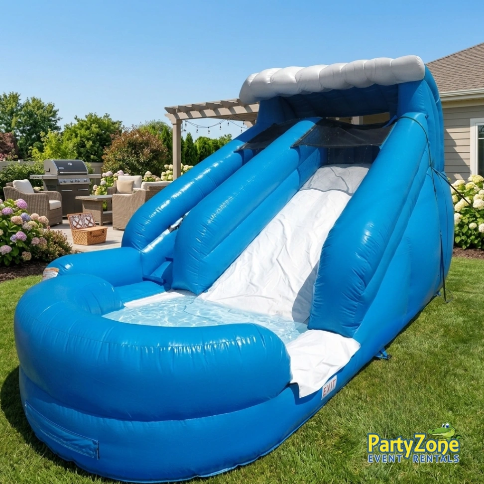 Kids Water Slide 13ft Lil Surf Water Slide rental for Chalmette LA parties and St. Bernard Parish events