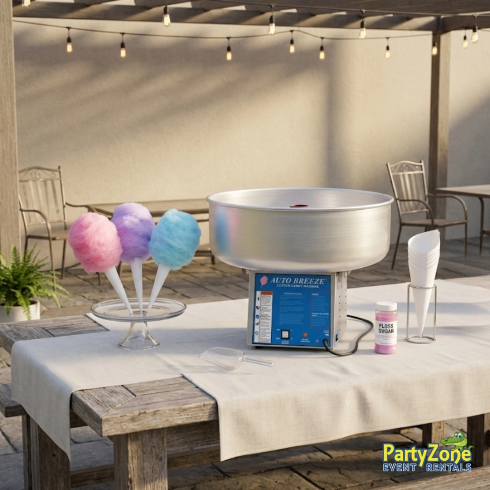 Cotton Candy Machine Cotton Candy Concession Machine rental for Chalmette LA parties and St. Bernard Parish events