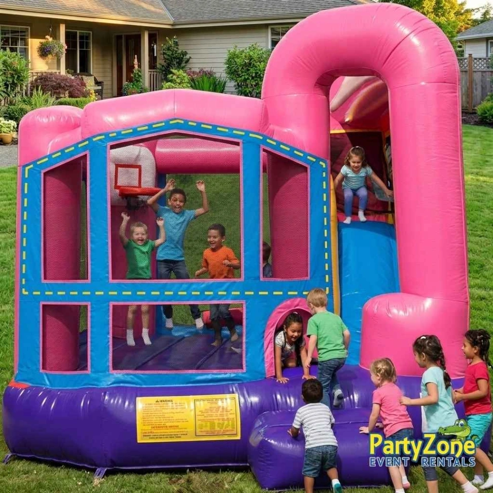 4-in-1 Combo Add a Theme Dream Modular Backyard 4n1 Combo rental for Chalmette LA parties and St. Bernard Parish events