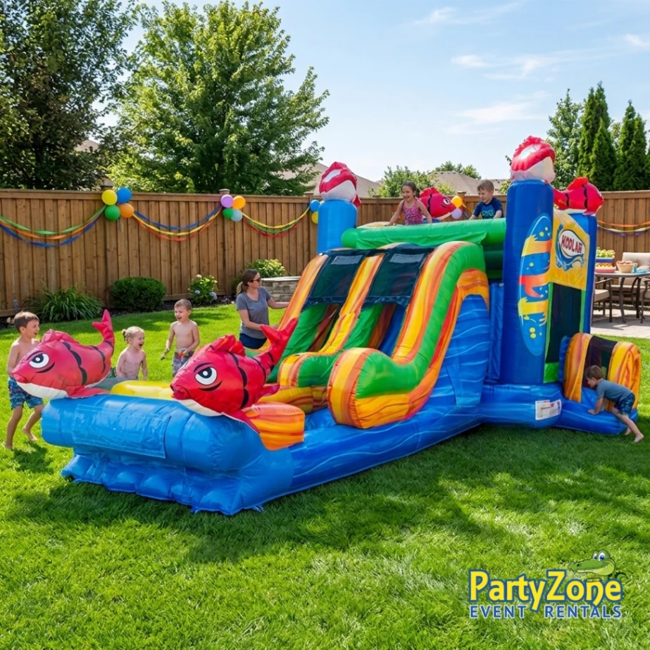 Dual-Lane Combo Kahuna Dual Lane Combo rental for Chalmette LA parties and St. Bernard Parish events
