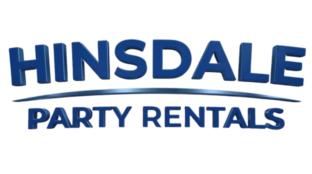 Hinsdale Party Rentals footer logo, powered by The DAM Lab and Jump Guy Party Rentals